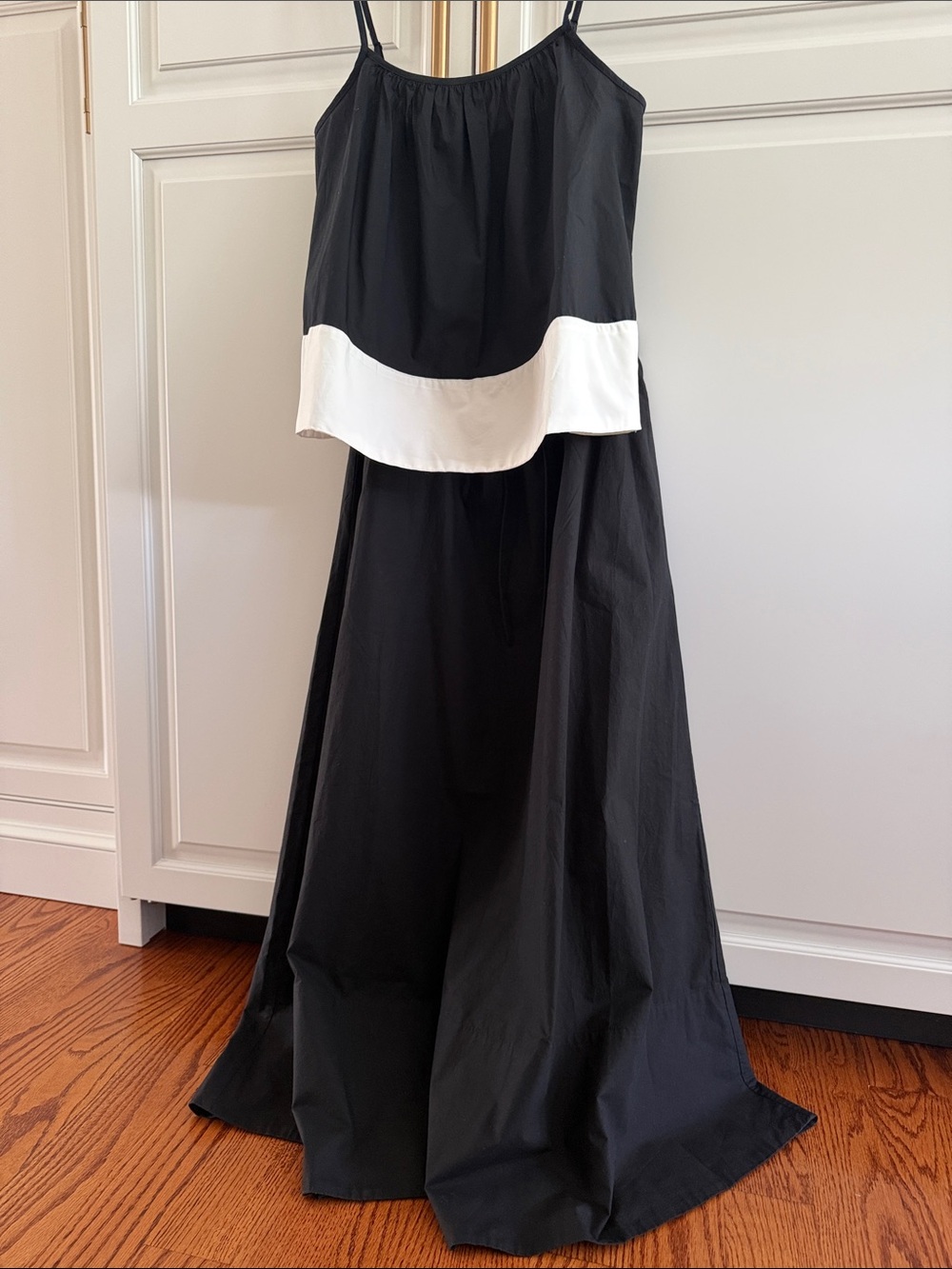 Banana Republic Black Drawstring A-Line Maxi Skirt XS NWT